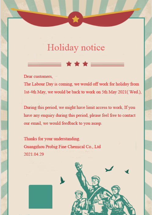 Labour holiday notice 2021